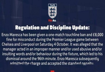 禁赛、罚款！切尔西遭重击，没有主帅或许更妙，马雷斯卡承认现实