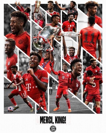 拜仁告别科曼：已是俱乐部传奇，永远是拜仁的一部分